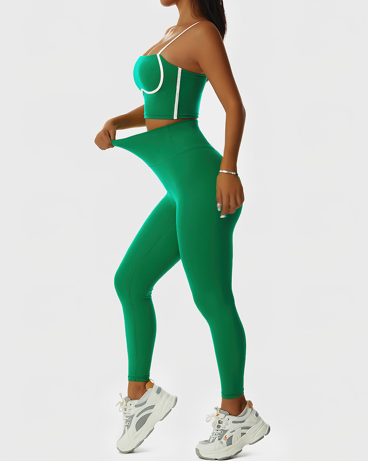 React Lesly Seamless Legging - Green