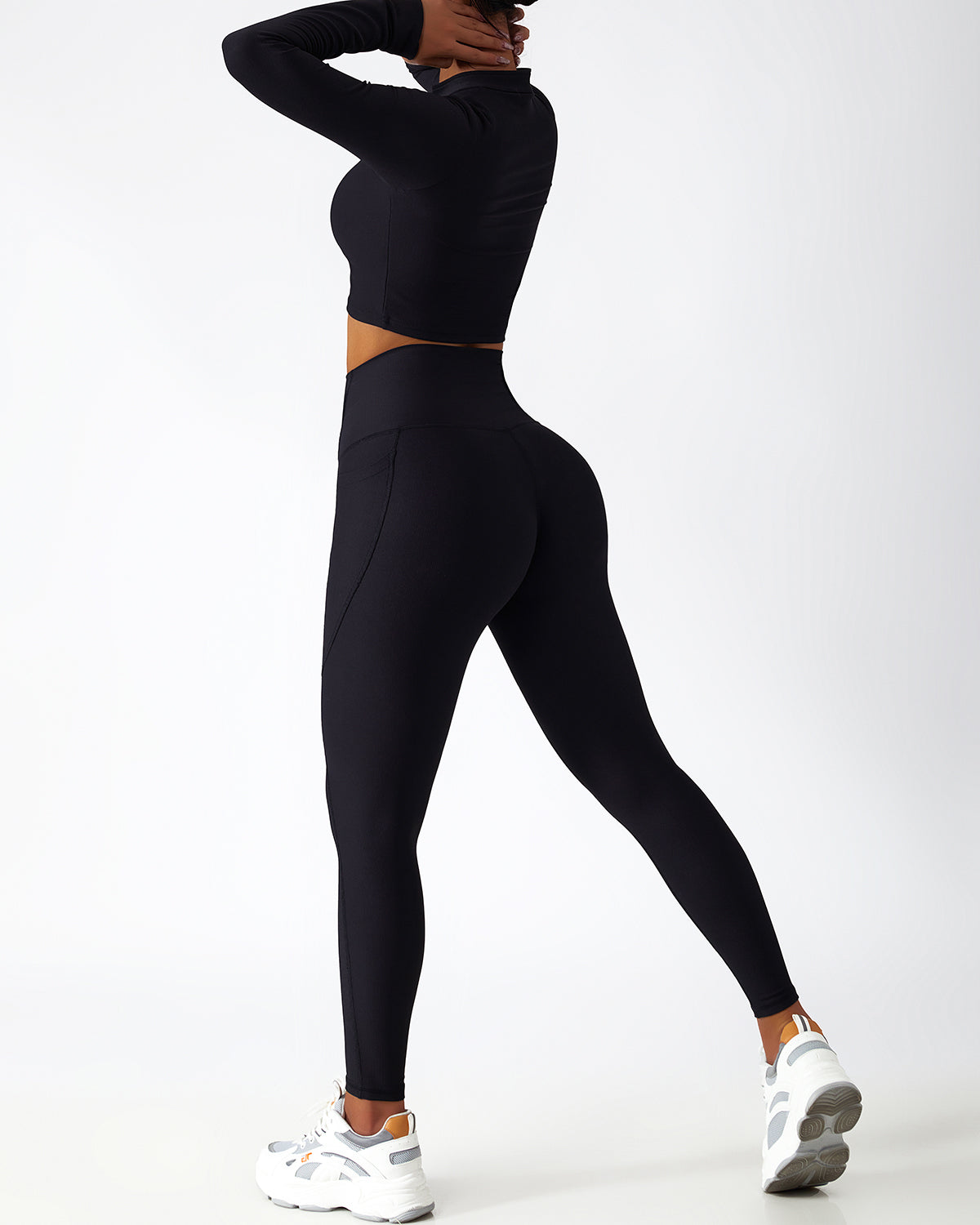 React Seamless Pocket Legging - Black