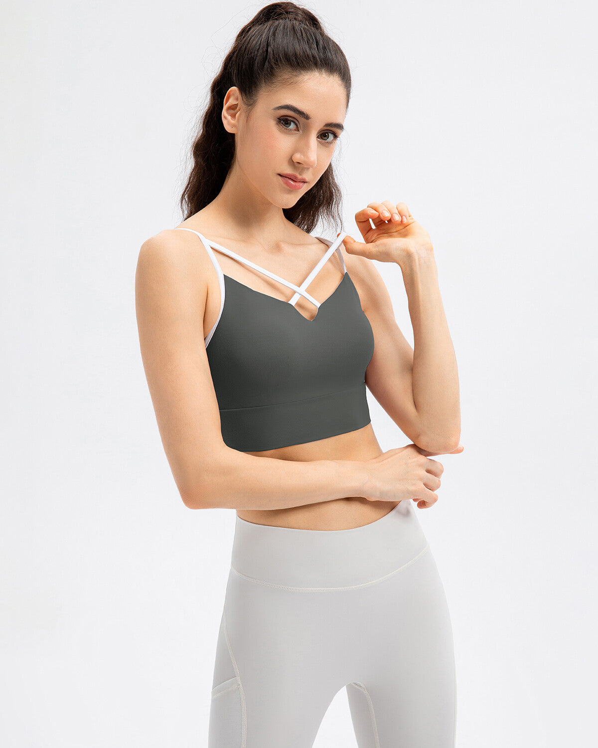 React Sarah Sports Bra - Grey