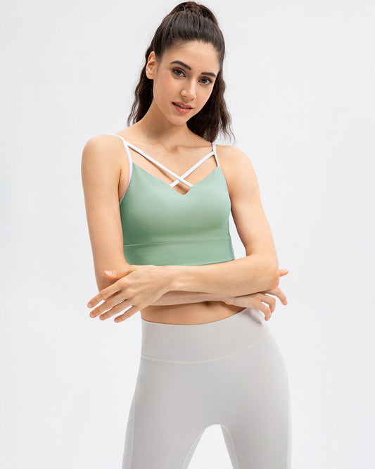 React Sarah Sports Bra - Light Green