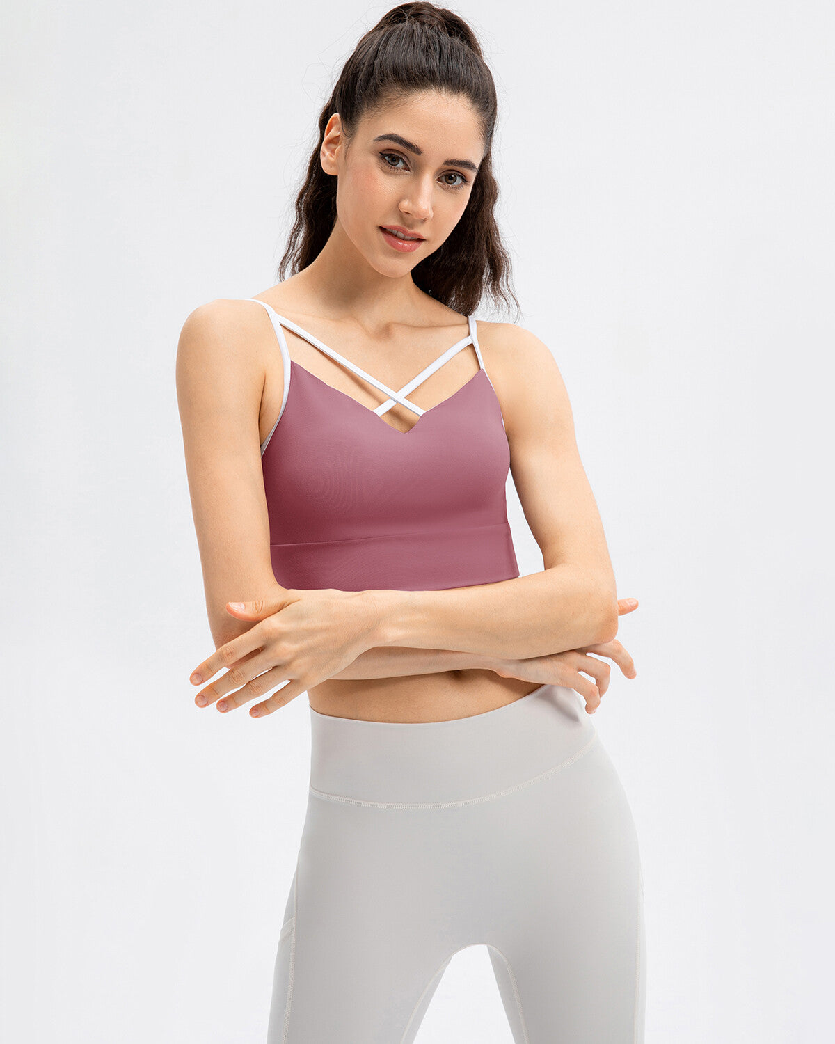 React Sarah Sports Bra - Red Purple