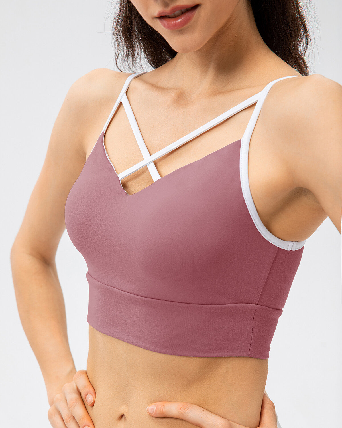 React Sarah Sports Bra - Red Purple