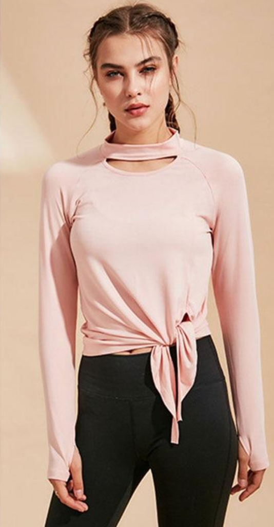 React LUXE CHARGE Sleeved Sports Crop - Cream