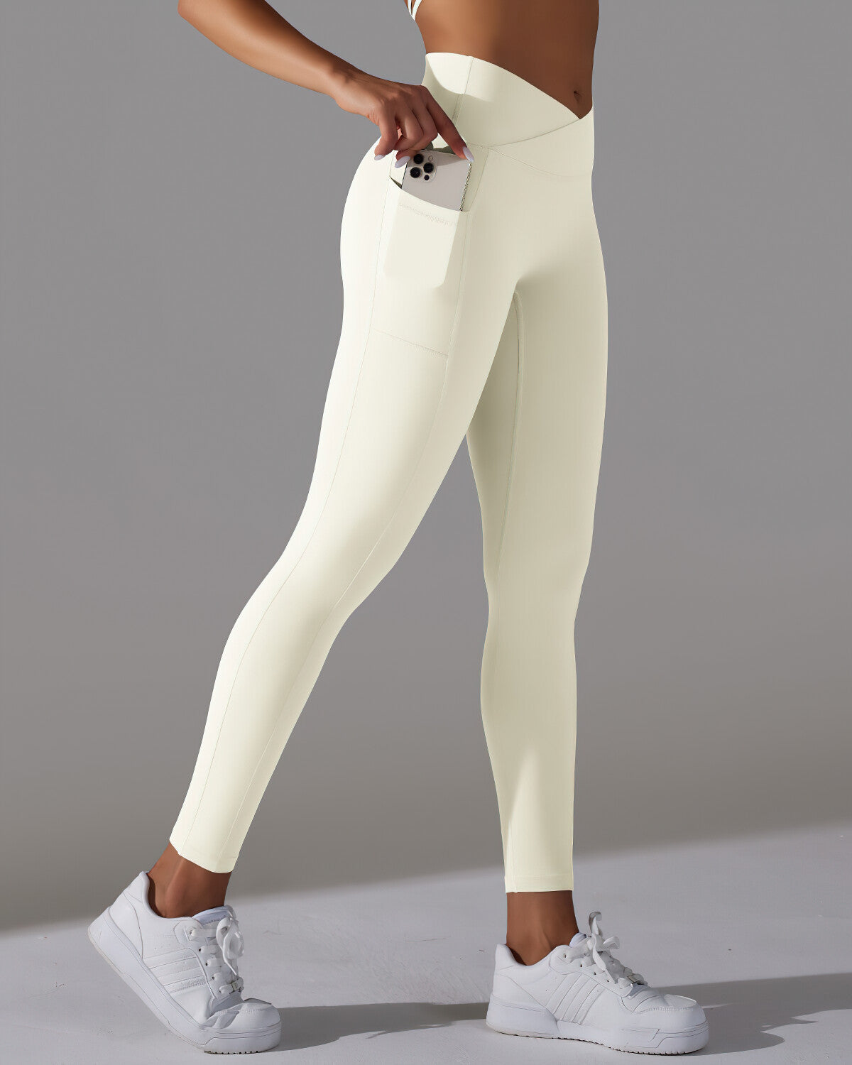 Selene Seamless Pocket Leggings - Beige