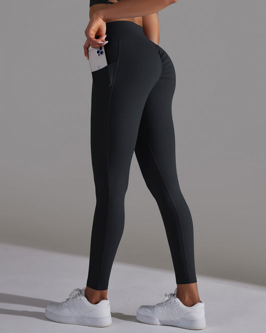 Selene Seamless Pocket Leggings - Black