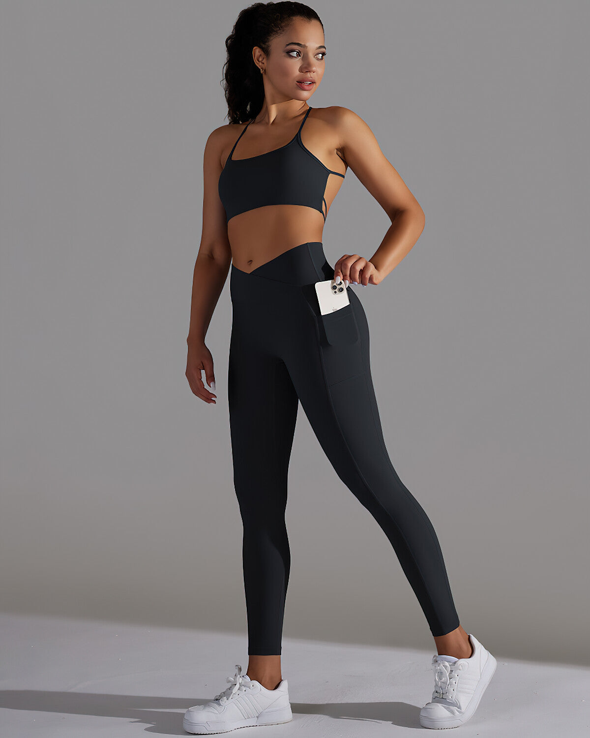 Selene Seamless Pocket Leggings - Black