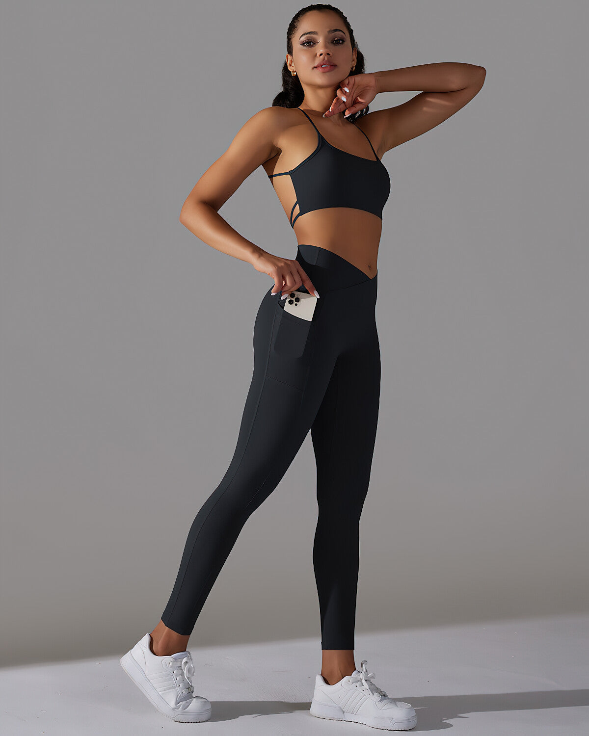 Selene Seamless Pocket Leggings - Black