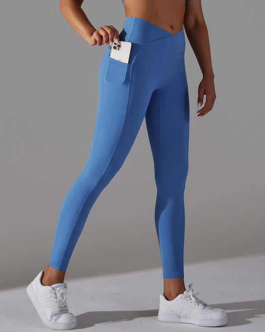 Selene Seamless Pocket Leggings - Blue