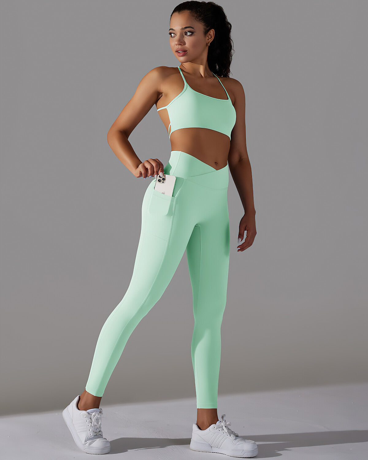 Selene Seamless Pocket Leggings - Green