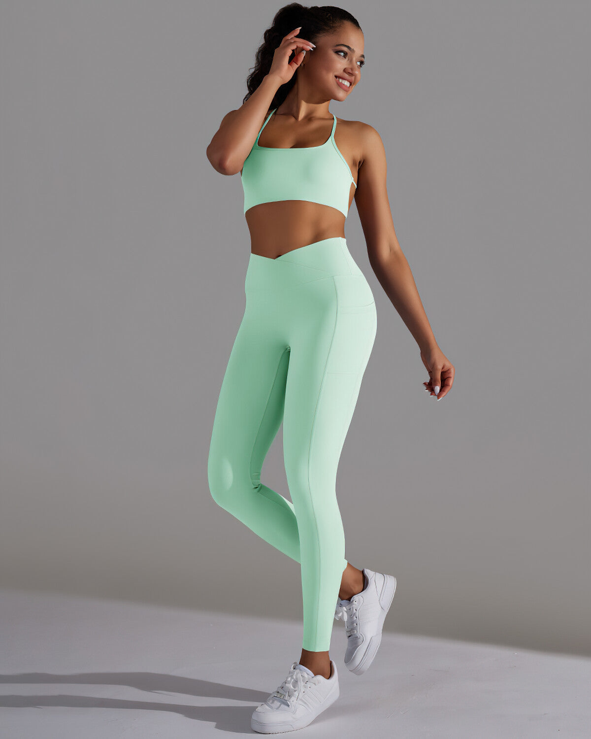 Selene Seamless Pocket Leggings - Green