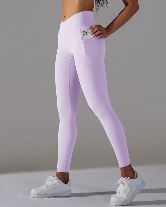 Selene Seamless Pocket Leggings - Purple