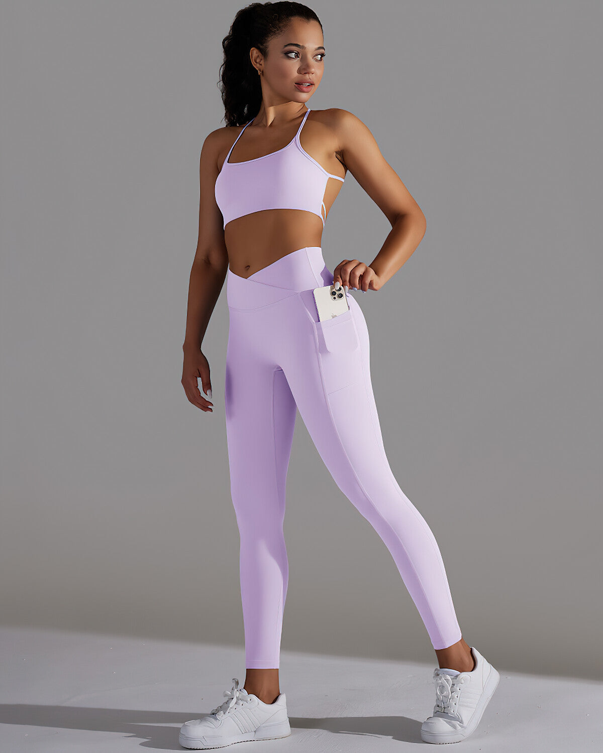 Selene Seamless Pocket Leggings - Purple