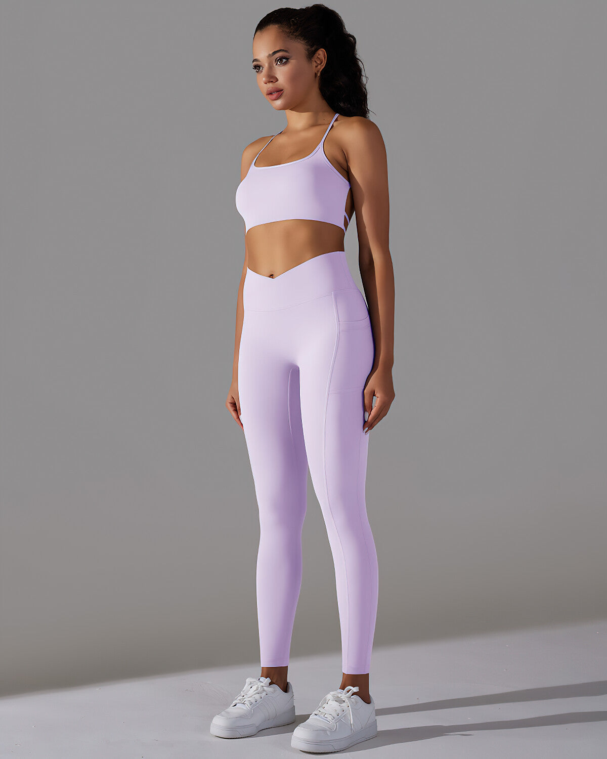 Selene Seamless Pocket Leggings - Purple