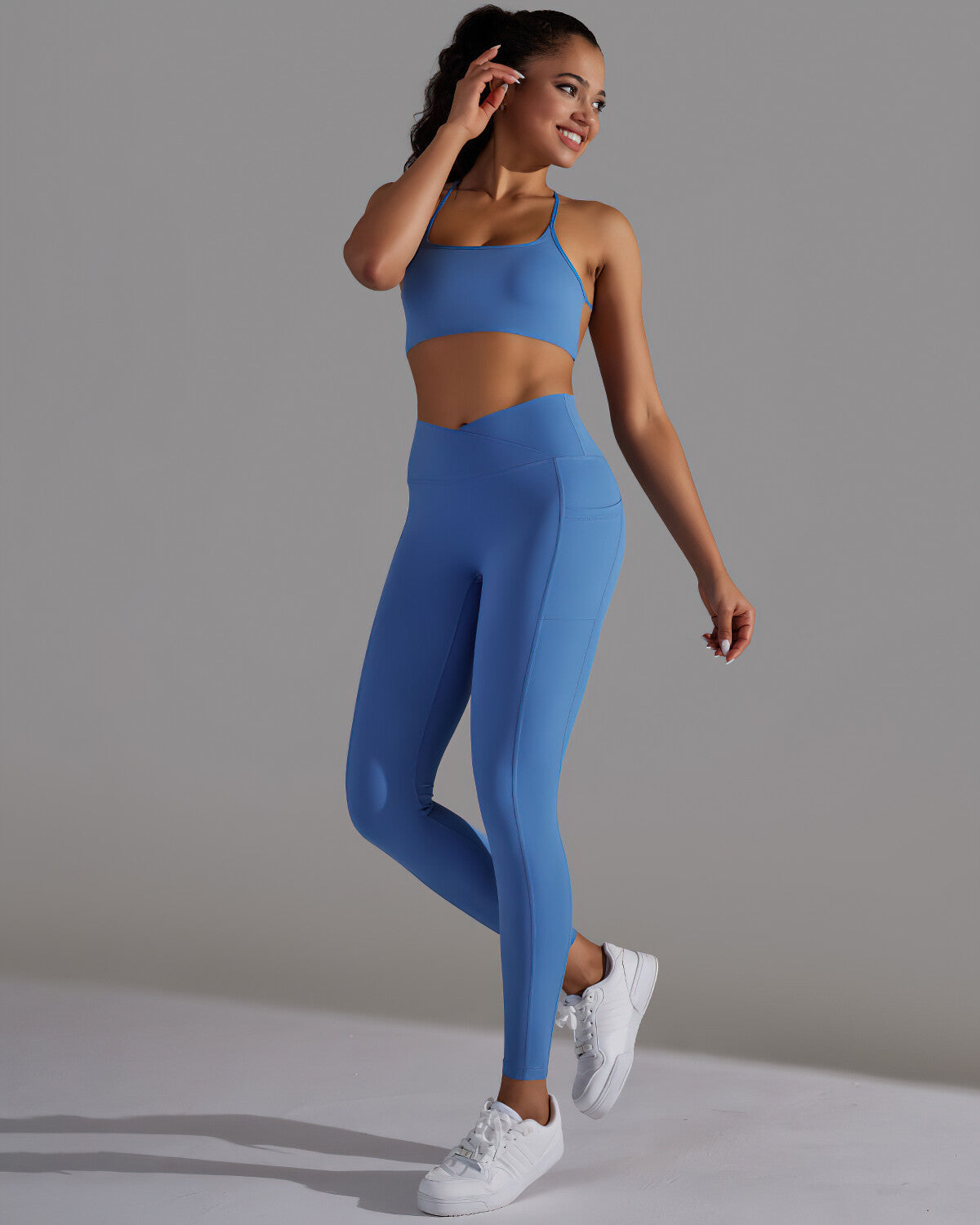 Selene Sports Bra - Blue