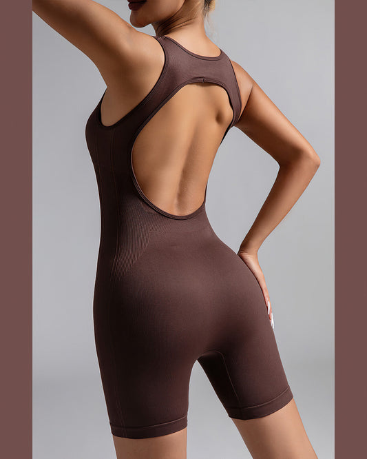 Wrenlee Seamless Jumpsuit - Brown