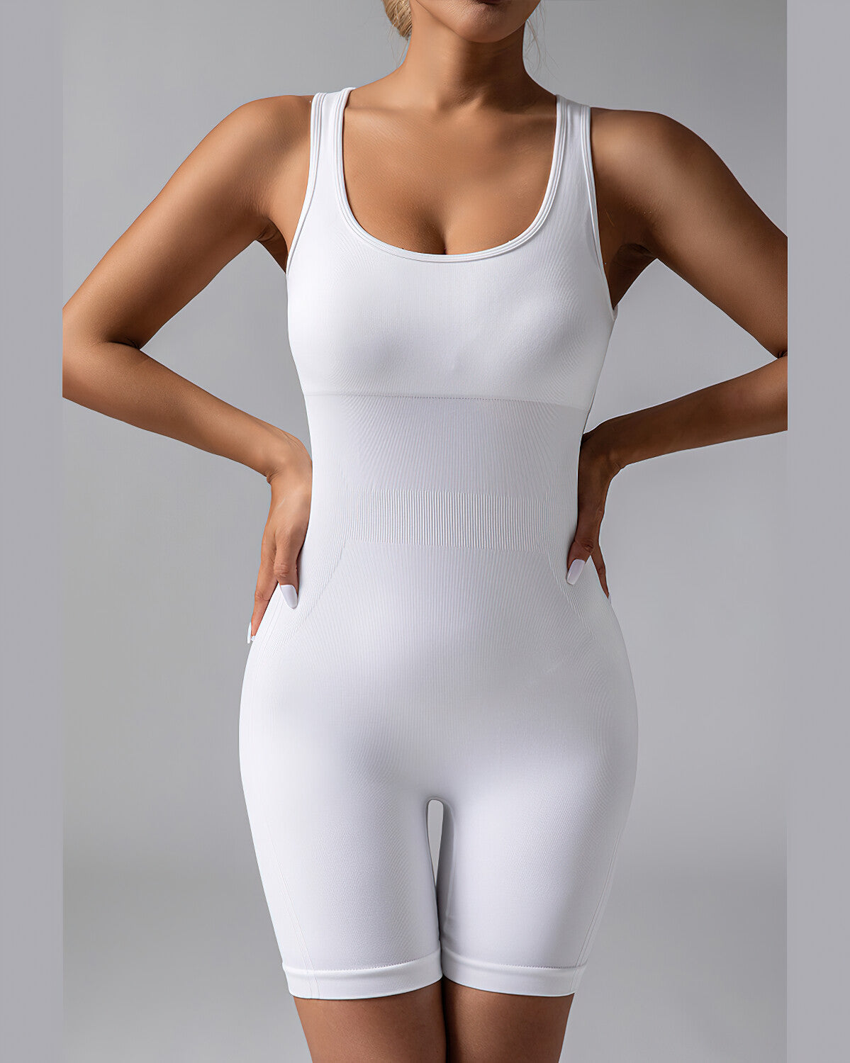 Wrenlee Seamless Jumpsuit - White