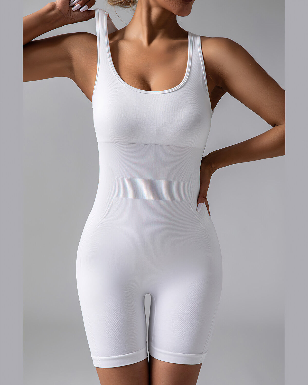 Wrenlee Seamless Jumpsuit - White