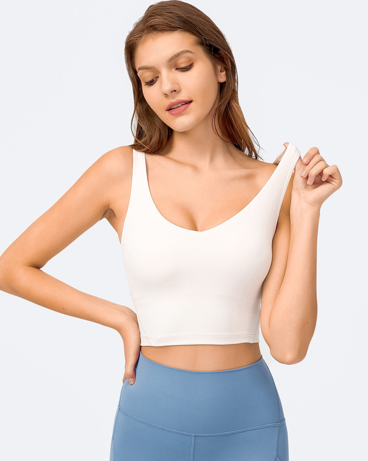 Zinnie Crop Top - Beige