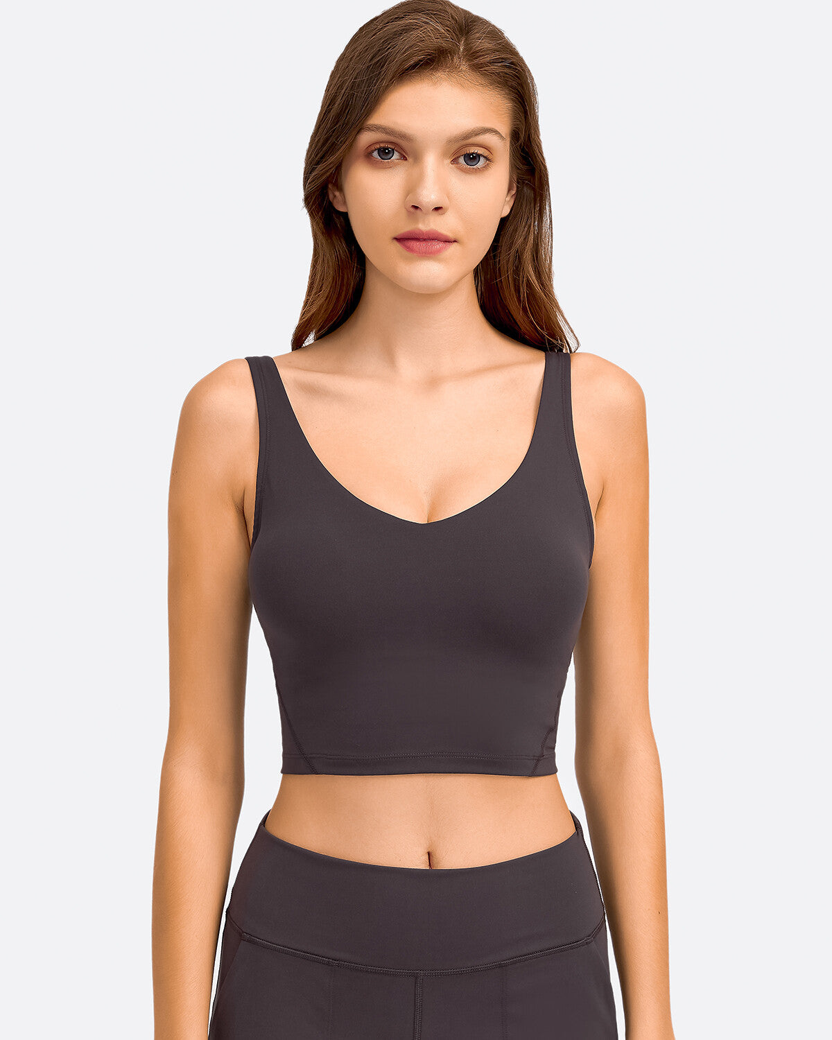 Zinnie Crop Top - Dark Taupe