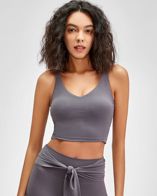 Zinnie Crop Top - Grey