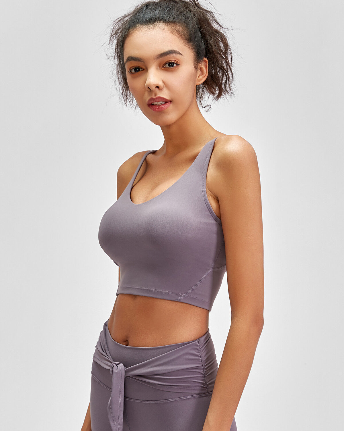 Zinnie Crop Top -  Ice Ash