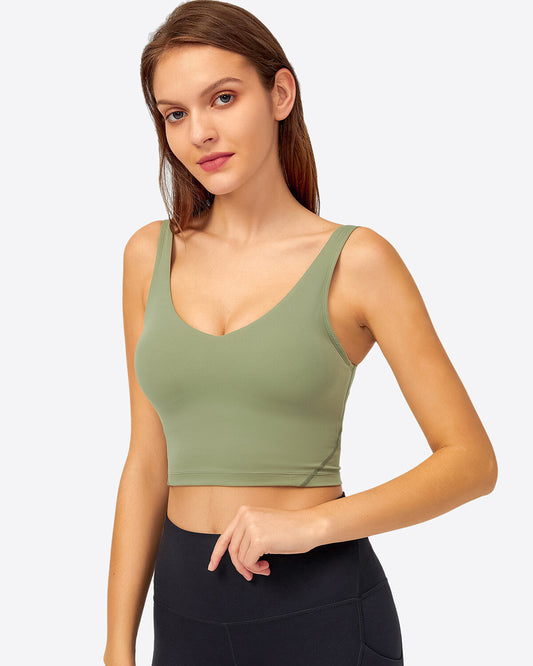 Zinnie Crop Top - Matcha Green