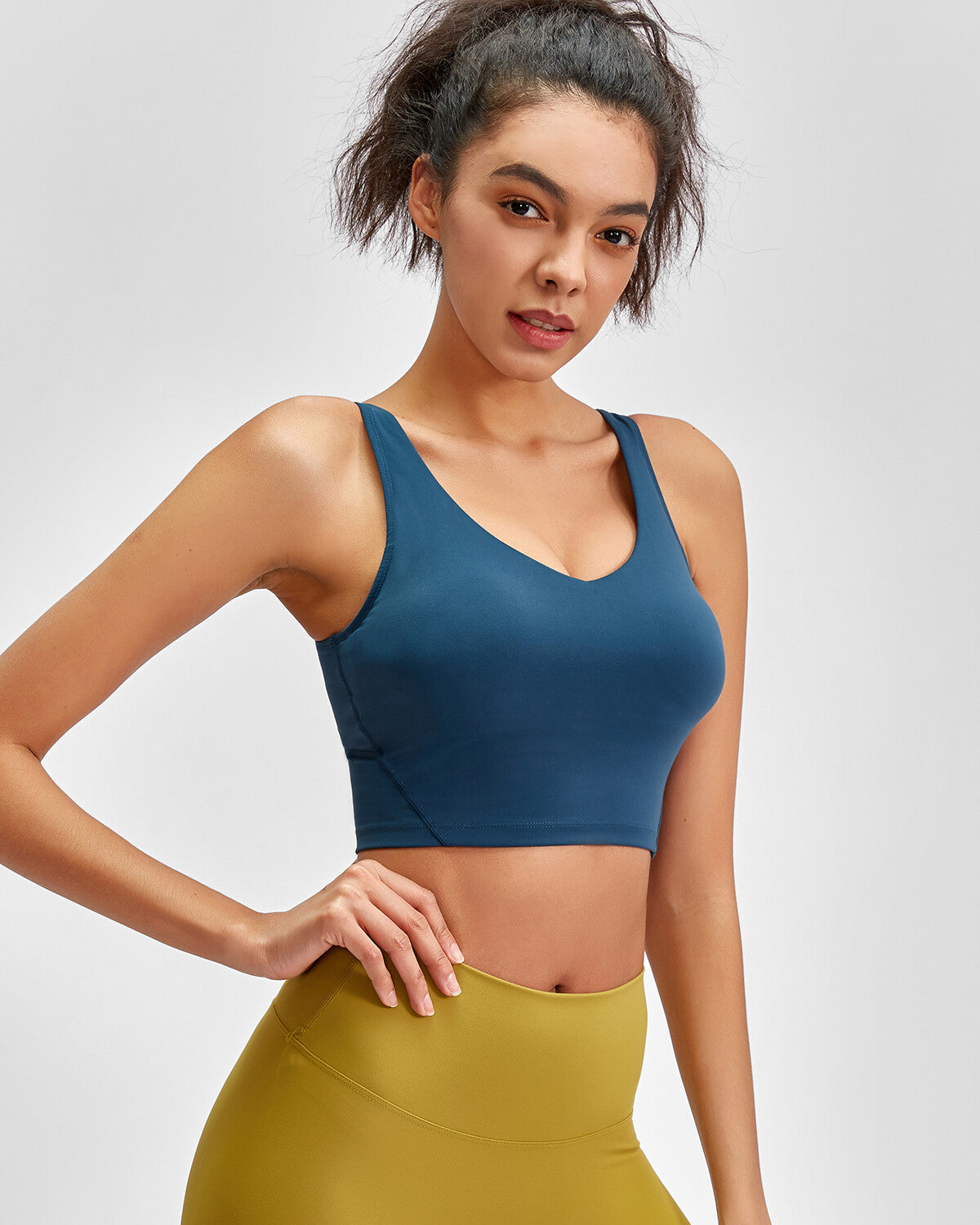 Zinnie Crop Top - Midnight Blue