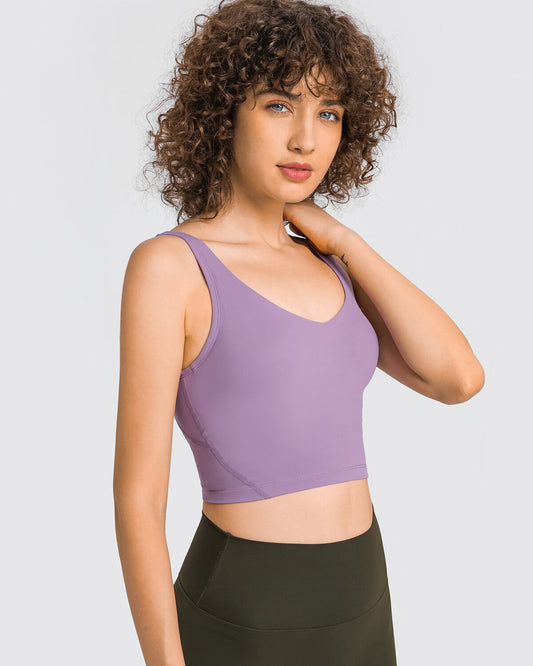 Zinnie Crop Top - Purple