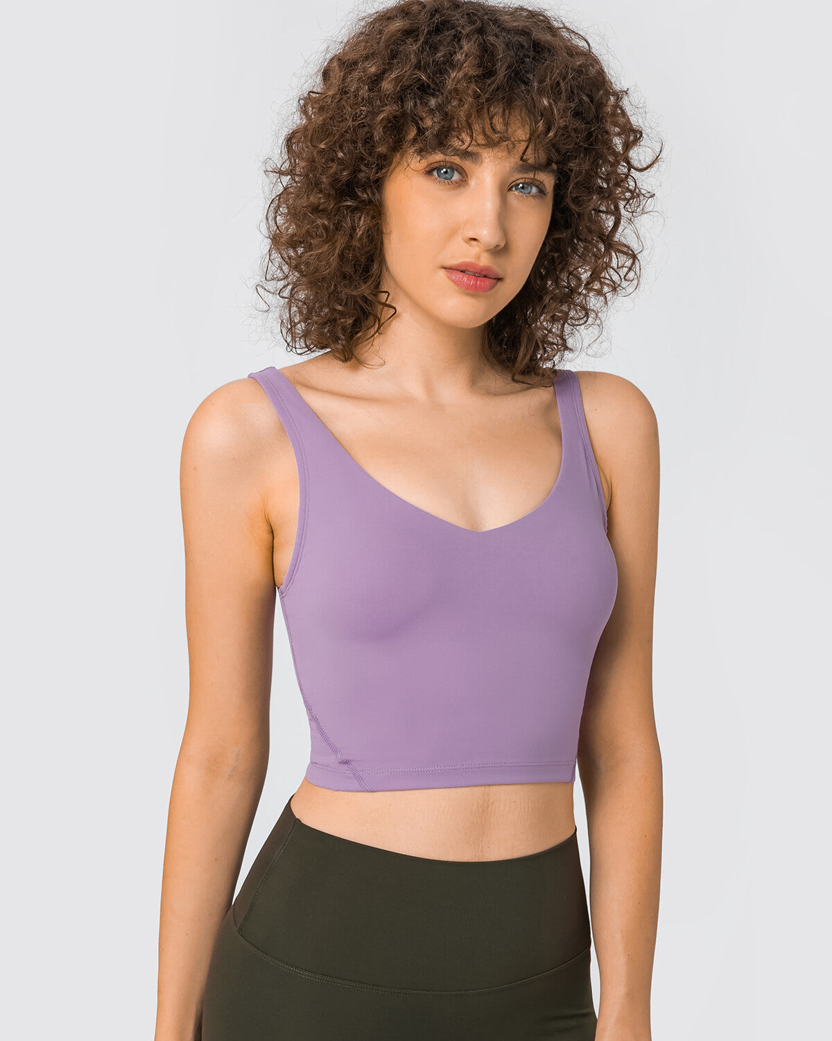 Zinnie Crop Top - Purple