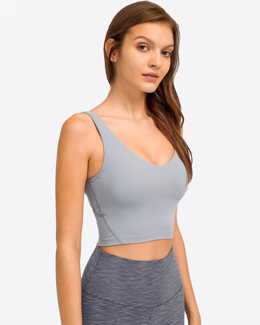 Zinnie Crop Top - Slate Grey