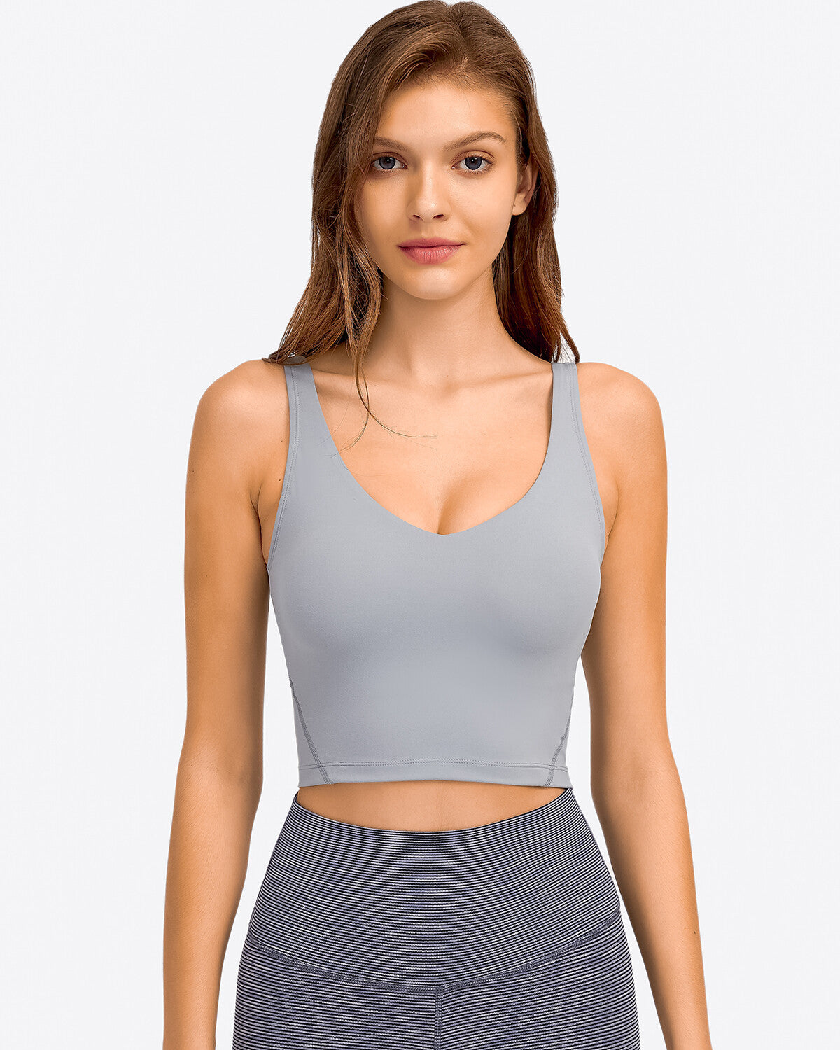 Zinnie Crop Top - Slate Grey