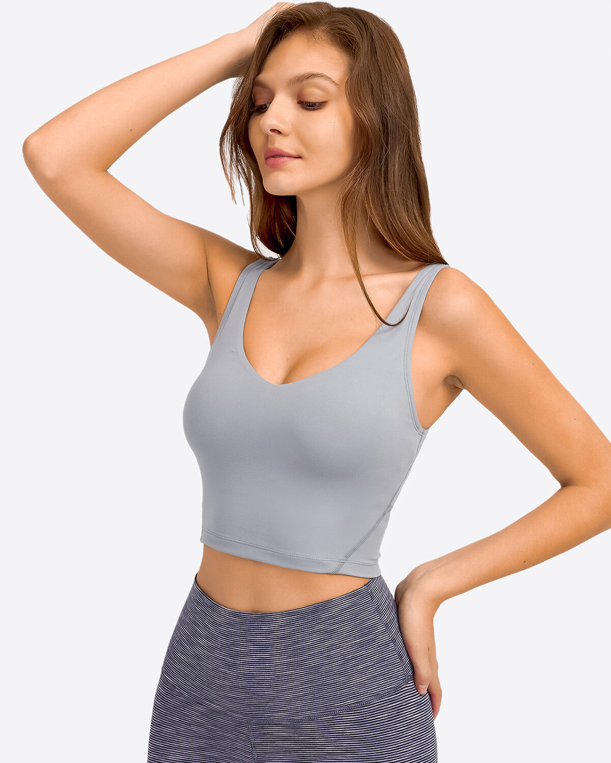 Zinnie Crop Top - Slate Grey