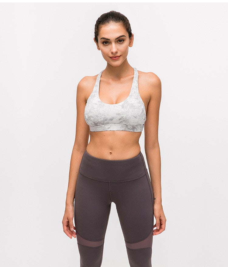 React Seamless PRO Sports Crop - Grey/White