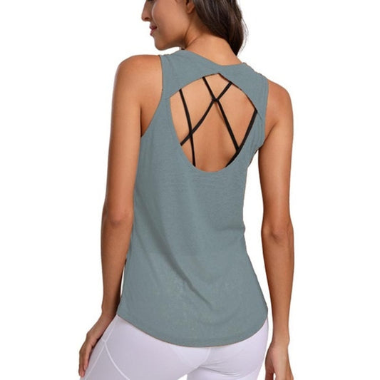 React LUXE CHARGE Mesh Sports Crop - Light Grey