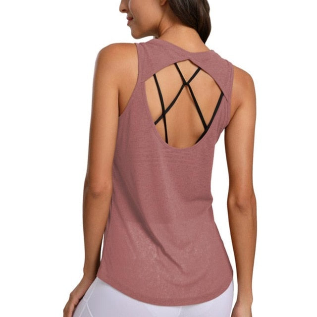 React LUXE CHARGE Mesh Sports Crop - Cinnamon