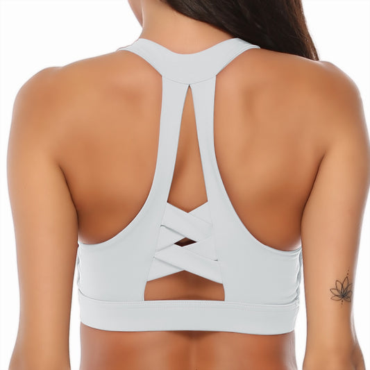 React Seamless LUXE Mesh Sports Bra - White