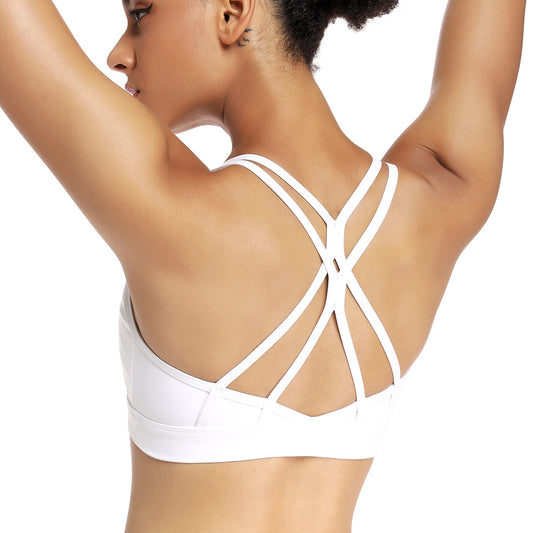 React LUXE Seamless Sports Bra - White