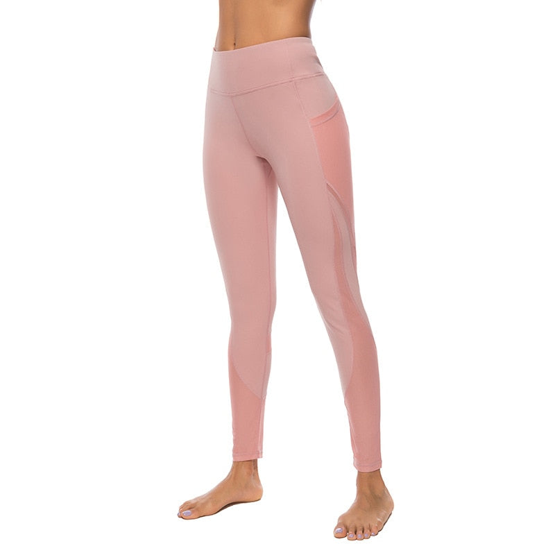 React LUXE Mesh Legging - Pink