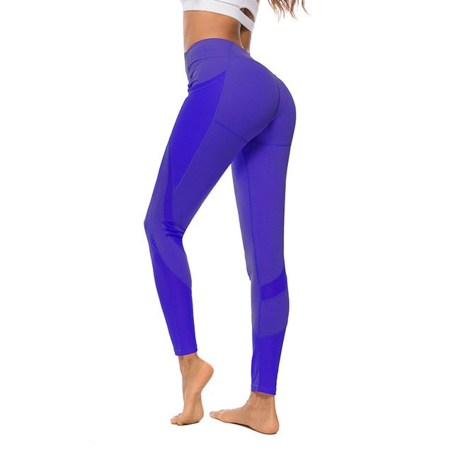 React LUXE Mesh Legging - Dark Blue