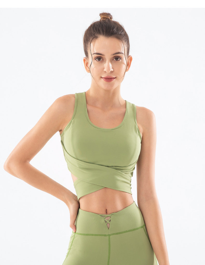 React LUXE CHARGE Sports Crop - Green