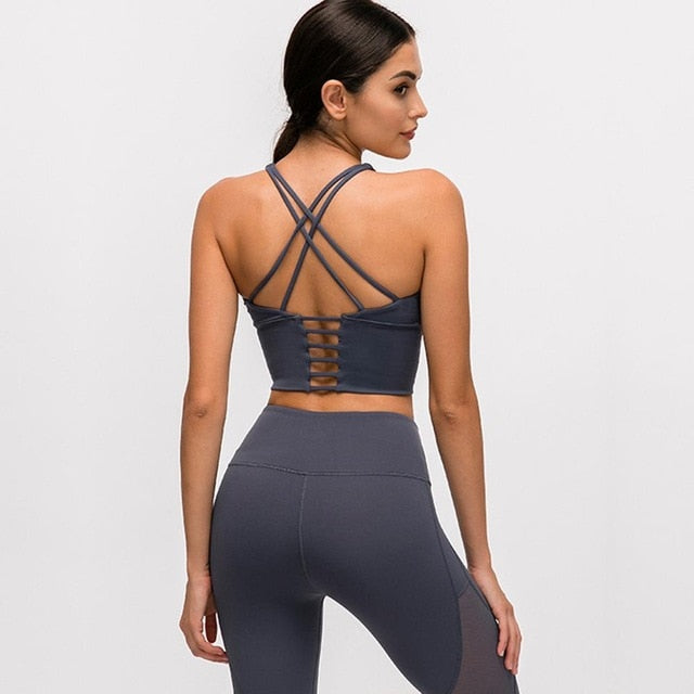 React LUXE PRO Sports Crop - Dark Grey