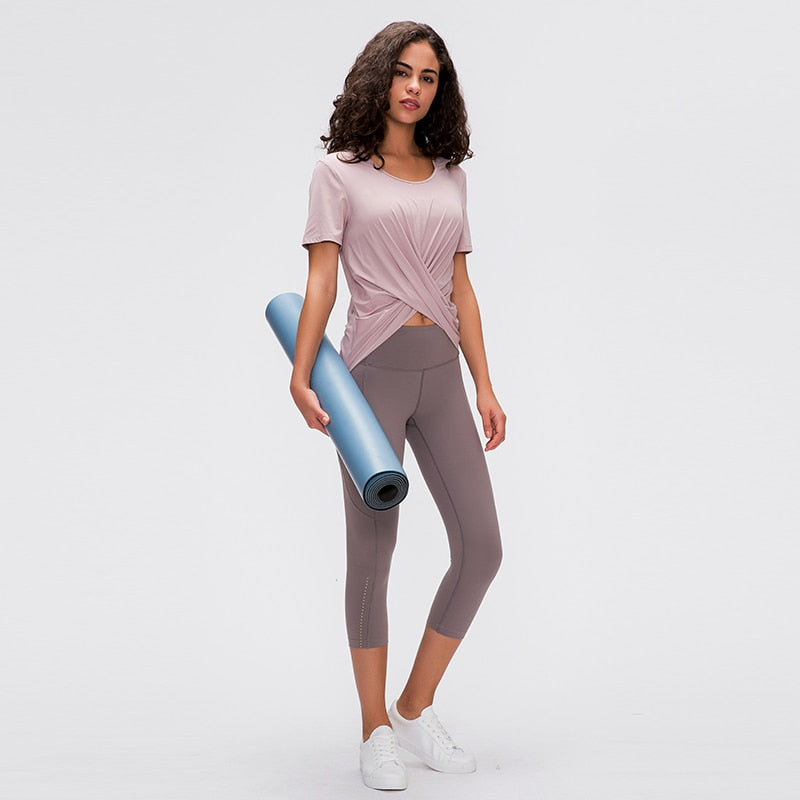 React LUXE Sports Crop - Light Purple