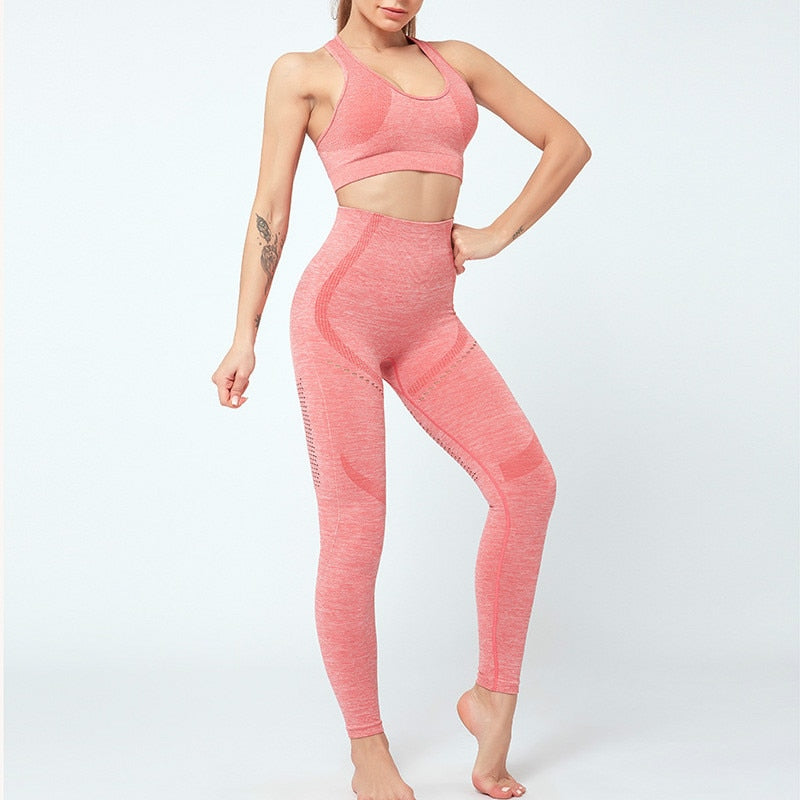 REACT SUPER CHARGE Sports Crop - Orange