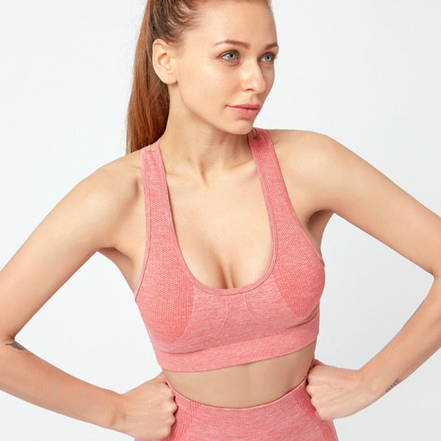 REACT SUPER CHARGE Sports Crop - Orange