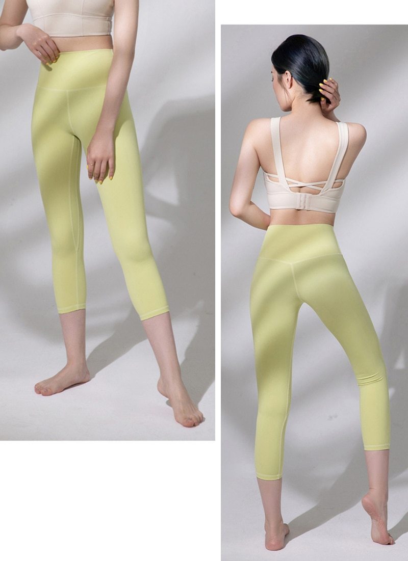 React LUXE Max Support 3/4 Legging - Light Yellow