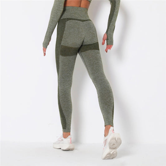 React LUXE Seamless Legging - Army Green