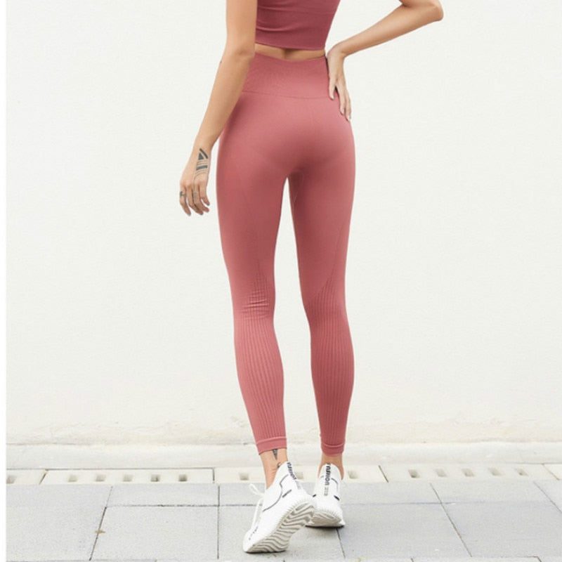 React Seamless 'Never Give Up' Series Legging - Pink