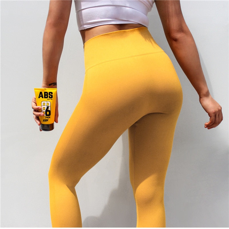 React Seamless 3/4 Legging - Yellow