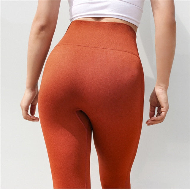 React Seamless 3/4 Legging - Orange