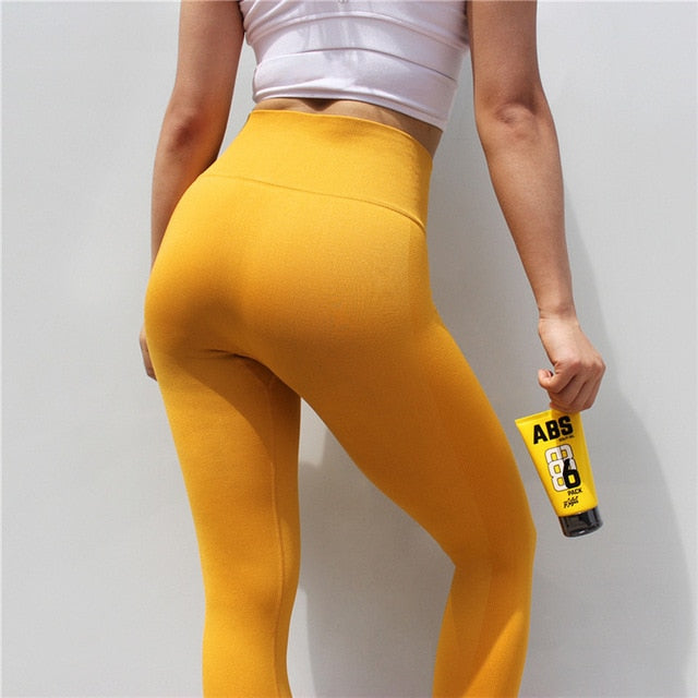 React Seamless 3/4 Legging - Yellow